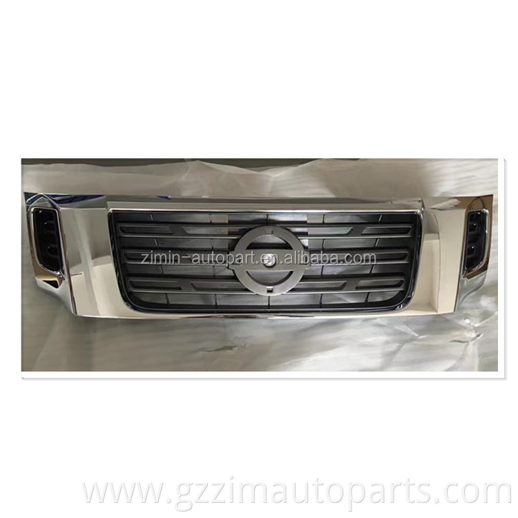 ABS Plastic Half Chromed Front Middle Grille Used For NP300 2016